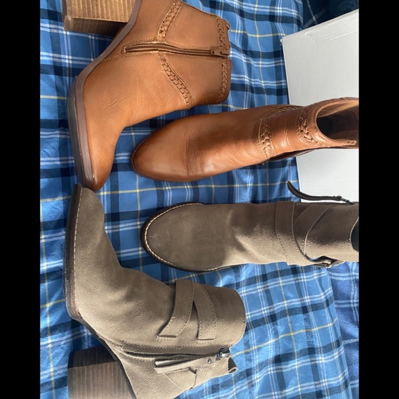 Sam Edelman Shoes - Aldo & Sam Edelman  beige tan short ankle boots booties size 7.5 7 ½